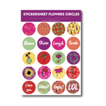 Stickervel Circles | Flowers 2023