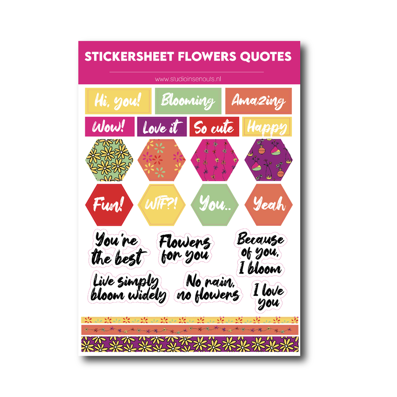 Stickervel Quotes | Flowers 2023