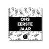 Invulboek Voor Tweeling Baby's | Ons Eerste Jaar | Zwart