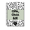 Invulboek Opa, Oma & Ik | Herinneringenboek Met Opa & Oma | Dots Zwart