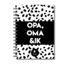 Invulboek Opa, Oma & Ik | Herinneringenboek Met Opa & Oma | Dots Zwart