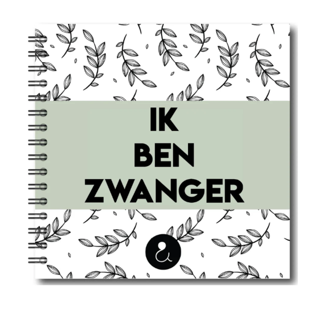 Foto plakboek zwangerschap | Ik ben zwanger | Botanical Groen