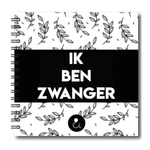Foto plakboek zwangerschap | Ik ben zwanger | Botanical Zwart