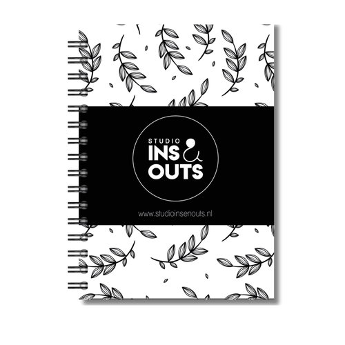 Invulboek Opa, Oma & Ik | Herinneringenboek Met Opa & Oma | Botanical Zwart