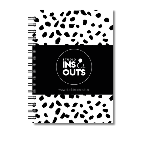 Invulboek Opa, Oma & Ik | Herinneringenboek Met Opa & Oma | Dots Zwart