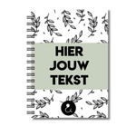 Plakboek A5 Op Maat | Fotoboek Eigen Tekst | Gepersonaliseerd Scrapbook | A5 - 14,9x21cm | Botanical Groen