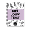 Plakboek A5 Op Maat | Fotoboek Eigen Tekst | Gepersonaliseerd Scrapbook | A5 - 14,9x21cm | Botanical Lila