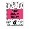 Plakboek A5 Op Maat | Fotoboek Eigen Tekst | Gepersonaliseerd Scrapbook | A5 - 14,9x21cm | Botanical Roze