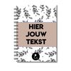 Plakboek A5 Op Maat | Fotoboek Eigen Tekst | Gepersonaliseerd Scrapbook | A5 - 14,9x21cm | Botanical Sand