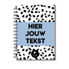 Plakboek A5 Op Maat | Fotoboek Eigen Tekst | Gepersonaliseerd Scrapbook | A5 - 14,9x21cm | Dots Blauw