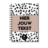 Plakboek A5 Op Maat | Fotoboek Eigen Tekst | Gepersonaliseerd Scrapbook | A5 - 14,9x21cm | Dots Sand