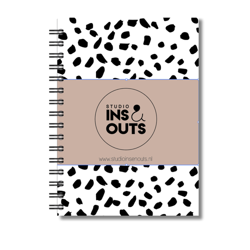 Plakboek A5 Op Maat | Fotoboek Eigen Tekst | Gepersonaliseerd Scrapbook | A5 - 14,9x21cm | Dots Sand