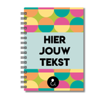 Plakboek A5 Op Maat | Fotoboek Eigen Tekst | Gepersonaliseerd Scrapbook | A5 - 14,9x21cm | Retro Bollen