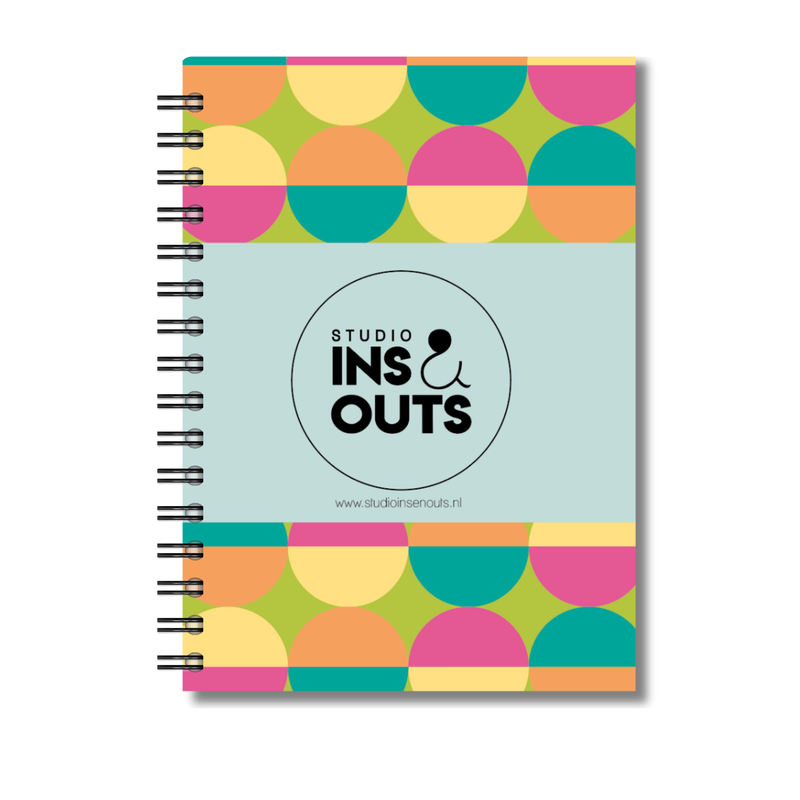 Plakboek A5 Op Maat | Fotoboek Eigen Tekst | Gepersonaliseerd Scrapbook | A5 - 14,9x21cm | Retro Bollen