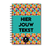 Plakboek A5 Op Maat | Fotoboek Eigen Tekst | Gepersonaliseerd Scrapbook | A5 - 14,9x21cm | Retro Druppels