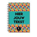 Plakboek A5 Op Maat | Fotoboek Eigen Tekst | Gepersonaliseerd Scrapbook | A5 - 14,9x21cm | Retro Druppels