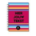 Plakboek A5 Op Maat | Fotoboek Eigen Tekst | Gepersonaliseerd Scrapbook | A5 - 14,9x21cm | Strepen