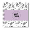 Plakboek Op Maat | Fotoboek Eigen Tekst | Gepersonaliseerd Scrapbook | Vierkant 21x21cm | Botanical Lila
