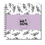 Plakboek Op Maat | Fotoboek Eigen Tekst | Gepersonaliseerd Scrapbook | Vierkant 21x21cm | Botanical Lila