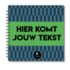 Plakboek Op Maat | Fotoboek Eigen Tekst | Gepersonaliseerd Scrapbook | Vierkant 21x21cm | Stoere Hokjes