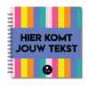 Plakboek Op Maat | Fotoboek Eigen Tekst | Gepersonaliseerd Scrapbook | Vierkant 21x21cm | Strepen