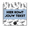 Plakboek Op Maat | Fotoboek Eigen Tekst | Gepersonaliseerd Scrapbook | Vierkant 21x21cm | Botanical Blauw