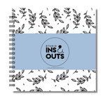 Plakboek Op Maat | Fotoboek Eigen Tekst | Gepersonaliseerd Scrapbook | Vierkant 21x21cm | Botanical Blauw