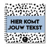 Plakboek Op Maat | Fotoboek Eigen Tekst | Gepersonaliseerd Scrapbook | Vierkant 21x21cm | Dots Blauw