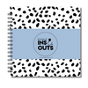 Plakboek Op Maat | Fotoboek Eigen Tekst | Gepersonaliseerd Scrapbook | Vierkant 21x21cm | Dots Blauw