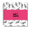 Plakboek Op Maat | Fotoboek Eigen Tekst | Gepersonaliseerd Scrapbook | Vierkant 21x21cm | Botanical Roze