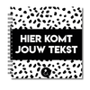 Plakboek Op Maat | Fotoboek Eigen Tekst | Gepersonaliseerd Scrapbook | Vierkant 21x21cm | Dots Zwart