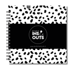 Plakboek Op Maat | Fotoboek Eigen Tekst | Gepersonaliseerd Scrapbook | Vierkant 21x21cm | Dots Zwart