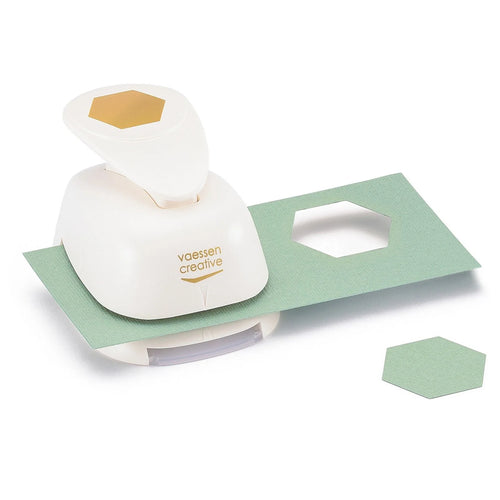 Ponsen Set Hexagon | Figuurponsen Zeshoeken Complete Set | 5 Hexagon Papierponsen