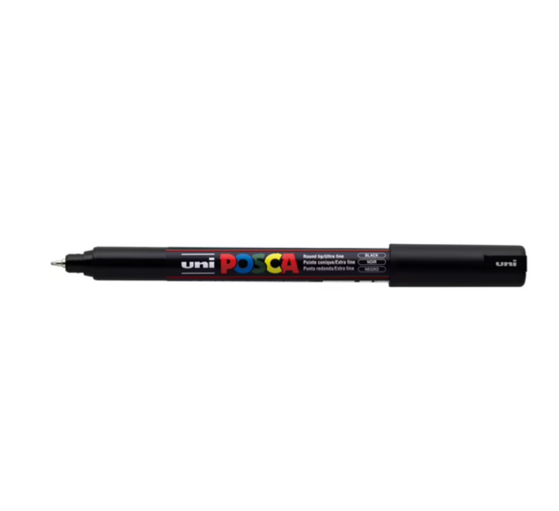 Posca PC-1MR - #24 - Zwart - Universele Marker