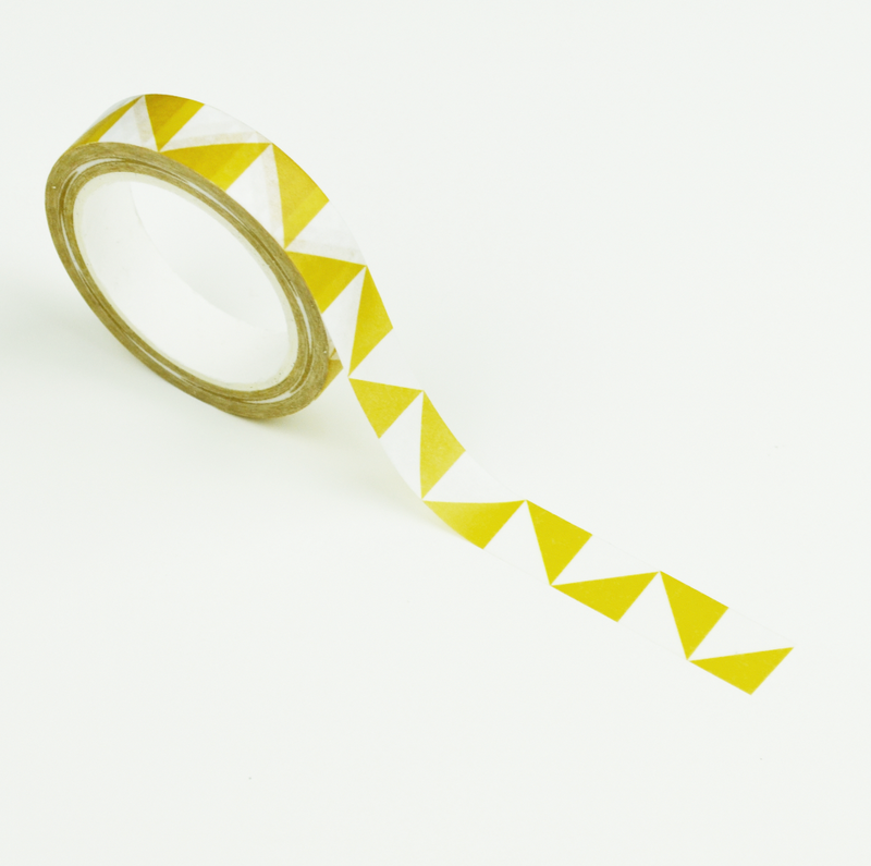 Washi tape | Yellow triangles