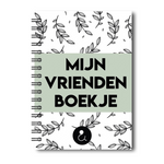 Vriendenboekje | Invulboekje Vrienden | Groen