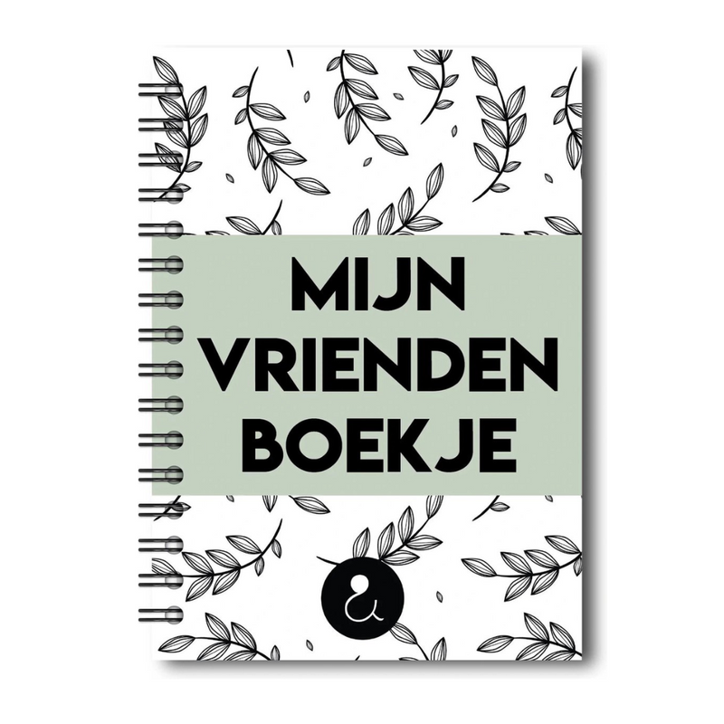 Vriendenboekje | Invulboekje Vrienden | Groen