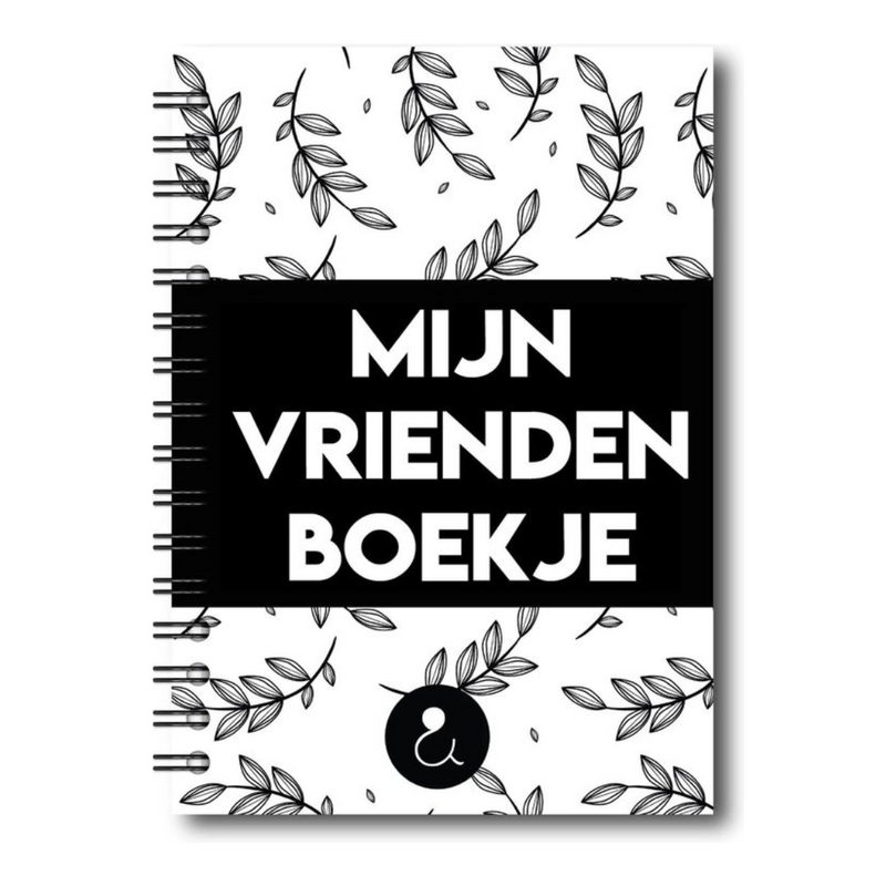 Vriendenboekje | Invulboekje Vrienden | Zwart