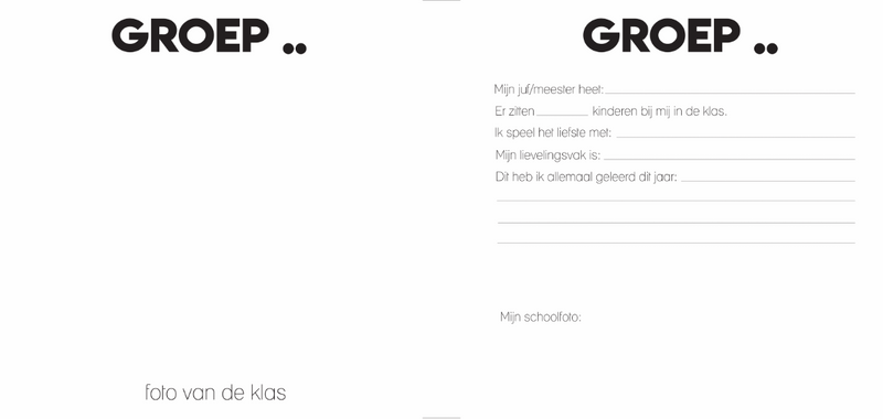 Invulboek Mijn Schoolfoto's | groen
