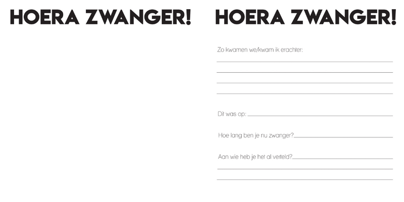 Invulboek tweeling zwangerschap  | groen