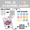 Stel je eigen A4 bewaarbundel samen | Pastel Stijl