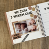 Invulboek voor tweeling baby's ons eerste jaar | groen