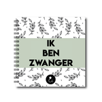 Invulboek tweeling zwangerschap  | groen