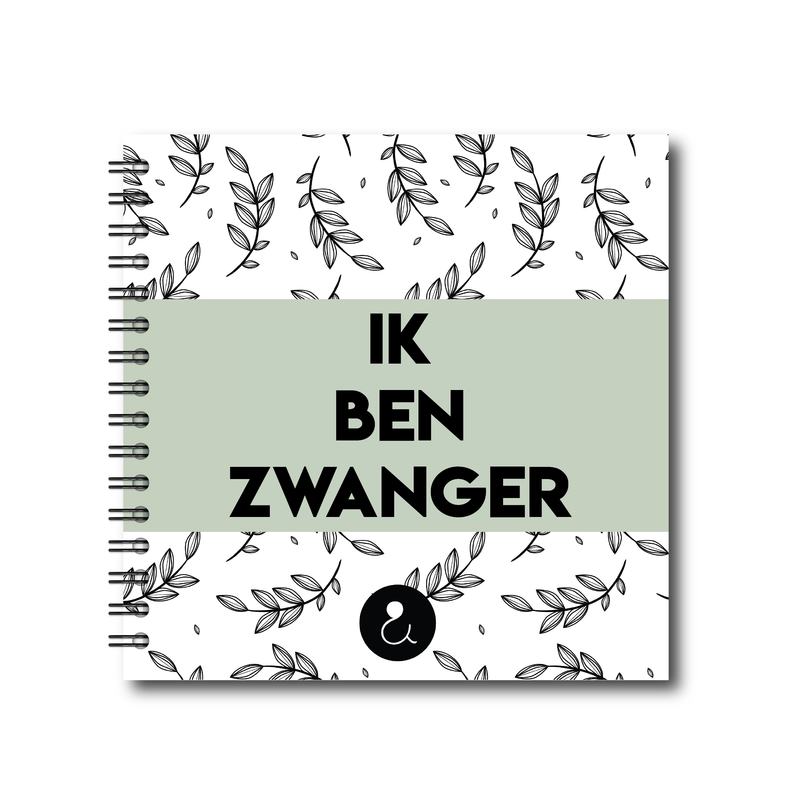 Invulboek tweeling zwangerschap  | groen
